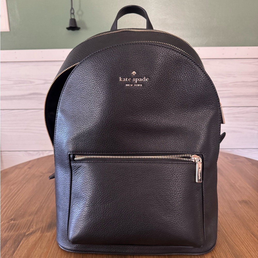 Kate Spade Dark Brown Leather Backpack